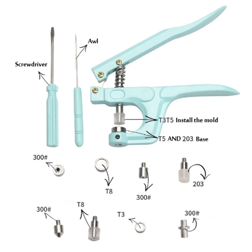 Multifunction Snaps and 3 Kinds Replace Snap Pliers Sets 1