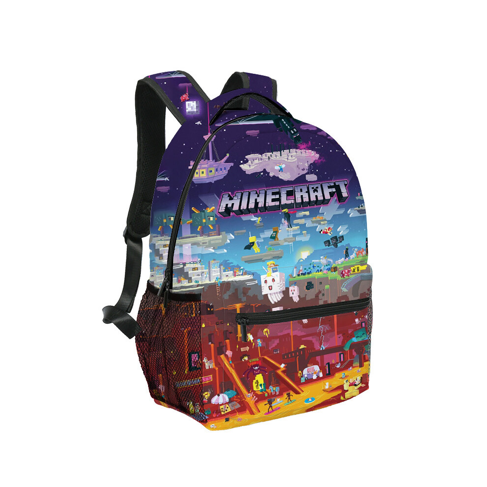 (B) Minecraft Primary And Secondary School Students' Schoolbags Children's Backpacks Backpacks For Primary School Students