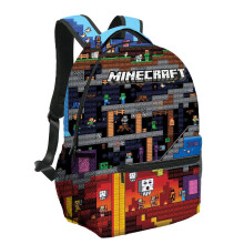 (C) Minecraft Primary And Secondary School Students' Schoolbags Children's Backpacks Backpacks For Primary School Students