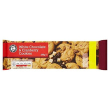 Euro Shopper White Chocolate & Cranberry Cookies (Pack of 11 x 150g)
