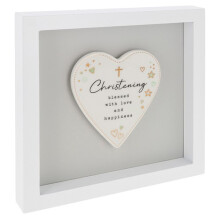 Heartfelt Art Christening Blessed With Love & Happiness Wall Plaque Gift Idea