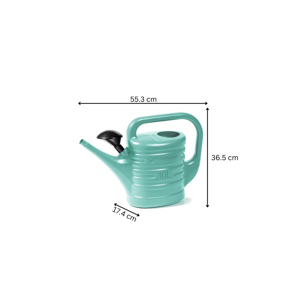 (Sage, 10 L) Watering Can Detachable Rose Head Zebra Collection
