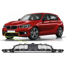 BMW 1 Srs F20/21 2015- Front Bumper Lower Grille Mat Black W/ Active Cruise Control