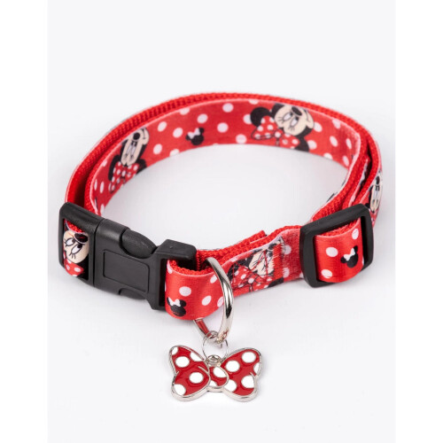 Minnie Mouse (S, Red/White/Black) Minnie Mouse Dog Collar Set 1