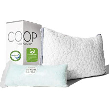 Coop Home Goods Eden Pillow Queen Size Bedkussen om te slapen - Verstelbare Cross Cut Memory Foam Kussens met verkoelende gel - Wasbare hoes van bambo