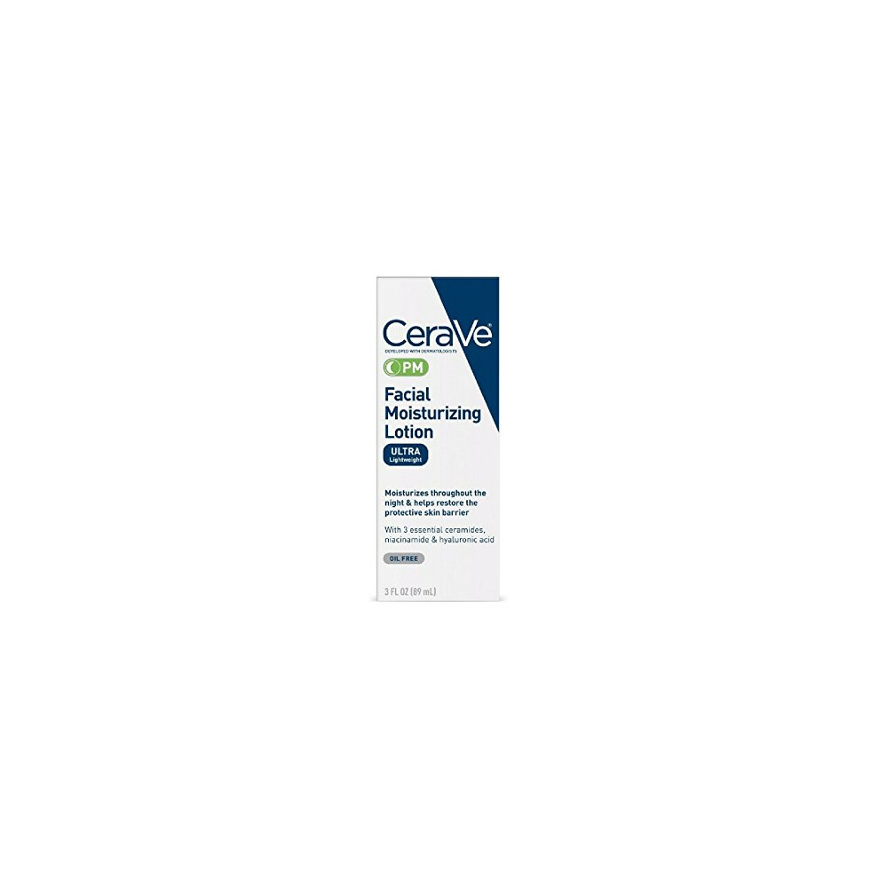 CeraVe Facial Moisturizing Lotion PM Ultra Lightweight 3 oz