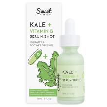 Sweet Chef Kale + Vitamin B Serum Shot - Fuktgivande ansiktsserum med Vitamin B + Aloe Vera för att lugna torr hud