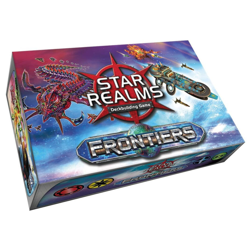 Photos - Board Game Star Realms: Frontiers - Card Game Expansion for Adults and Kids - 1-4 Players - Card Games for Family - 20-45 Mins of Gamep