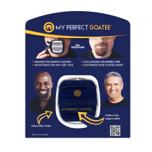 My Perfect Goatee? Shaving Template Create a Perfectly Shaped Goatee Every Time Adjustable Reduces Shaving Time Shape Goatee and Circle Bead (Ve