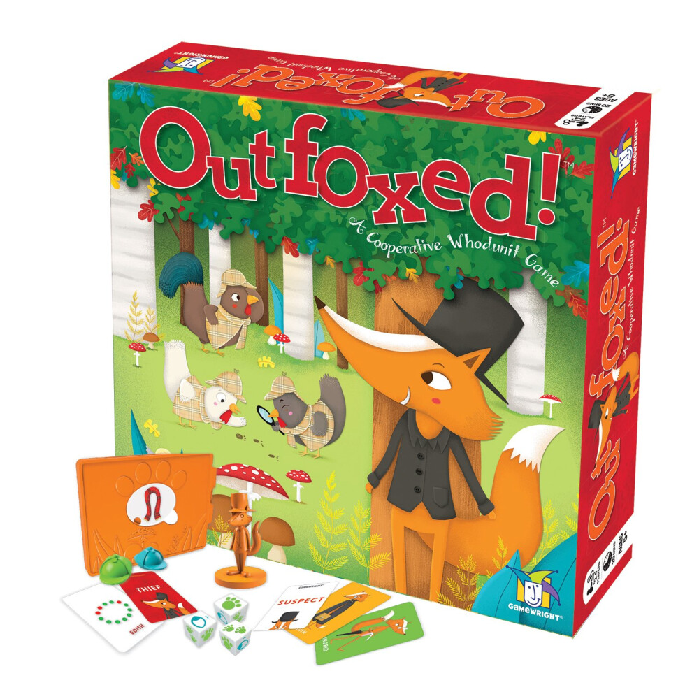 OUTFOXED, A CLASSIC WHO DUNNIT GAME FOR PRESCHOOLERS, 4 players