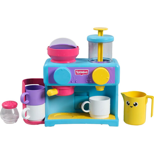 TOMYToomiesBathBaristaPretendCafeBabyBathToysWallMountedBubbleBathPlayKitchenKitchenSetIncludes3Cups1Jug1Shaker+18Months