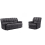 Torino Grey Fabric 3+1 Recliner Sofa Set 2