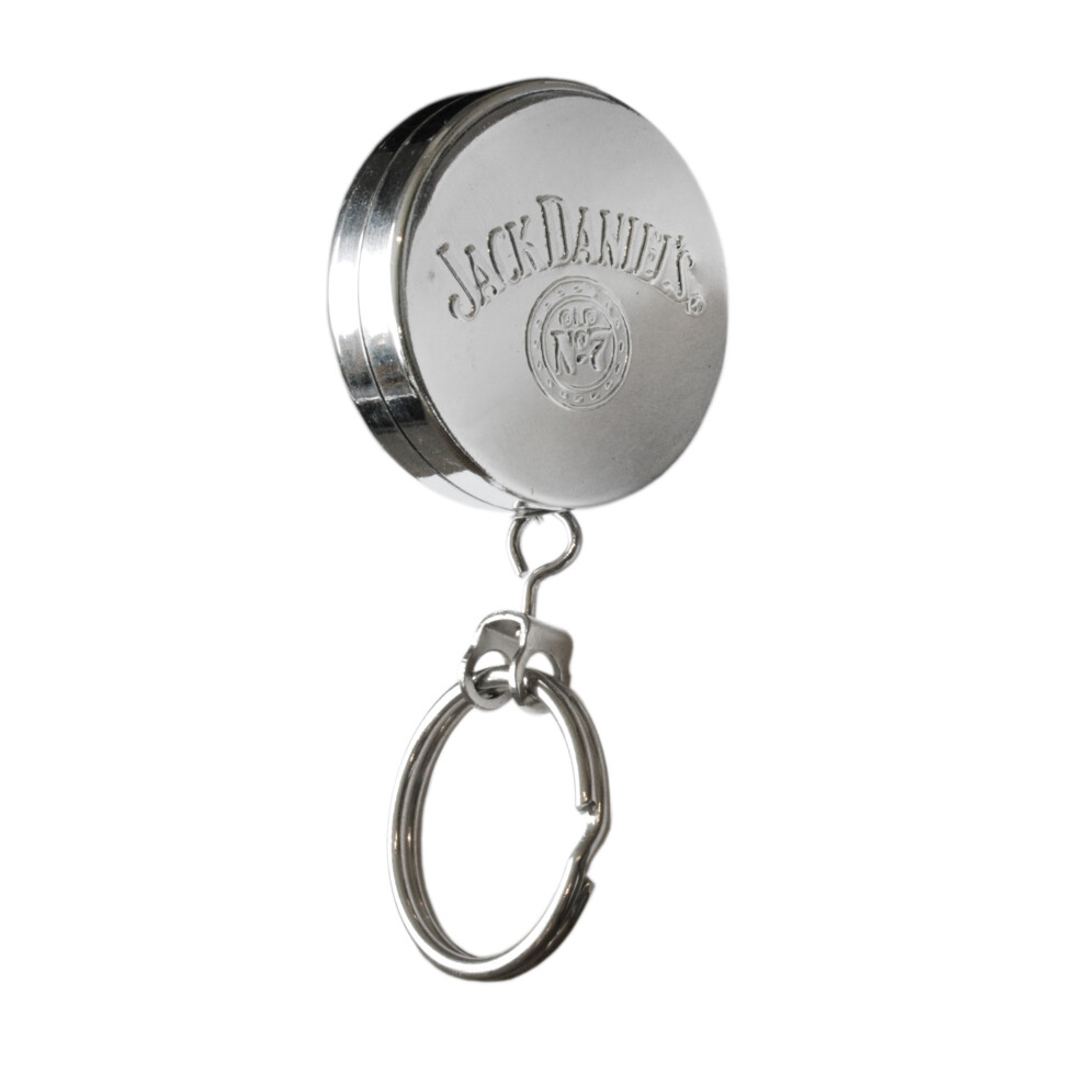 Jack Daniels Belt Key Holder Chrome Silver