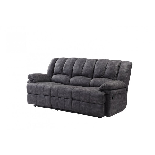 Torino Grey Fabric 3 +1+1 Seater Recliner Sofa Set 2