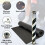 (Black, 8m x 1m) Heavy-Duty Polyester Shed Roofing Felt With 13mm Pack of 50 Galvanized Nails - 25Year Life Expectancy Roof Felt 3