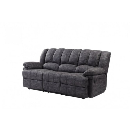 Torino Grey Fabric 3+3 Recliner Sofa Set 2