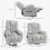 Homcom HOMCOM Riser and Recliner Chair for Elderly, Quick Assembly, Light Grey 6