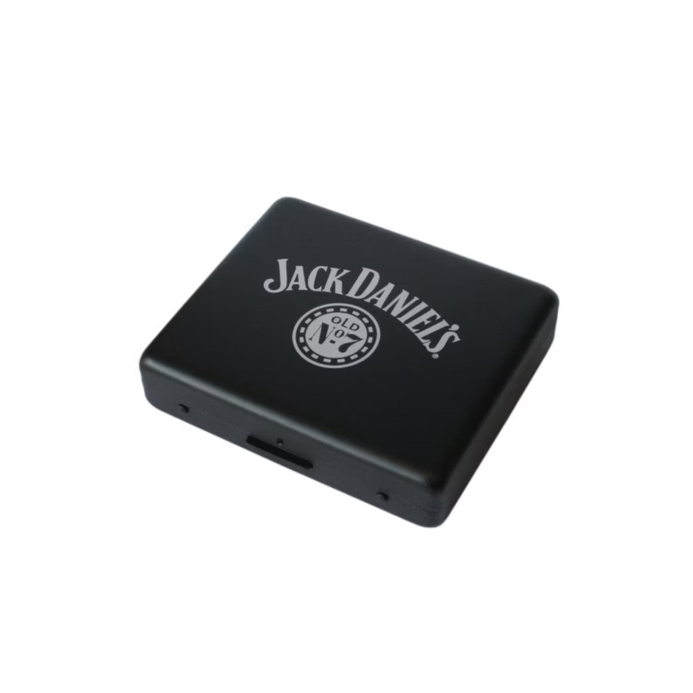 Jack Daniels Matte Black Contact Lens Case