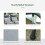 Outsunny Outsunny Canopy Swing 2 Separate Relax Chairs w/ Removable Canopy Grey 4