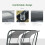 Outsunny Outsunny Canopy Swing 2 Separate Relax Chairs w/ Removable Canopy Grey 5