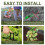 Outsunny Outsunny 2x50m Weed Barrier Fabric Durable Convenient Design Weed Block Mat 5