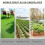 Outsunny Outsunny 2x50m Weed Barrier Fabric Durable Convenient Design Weed Block Mat 4