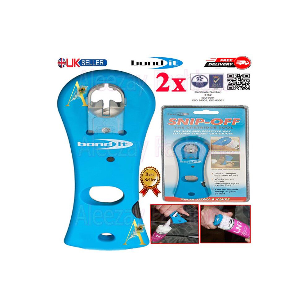2X Bond It Snip-Off Cutter Tool Opener For Silicone Sealants Open Tube 5060021368720