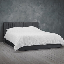 Berlin Silver Ottoman Double Bed - Chic Hotel Style with Smart Storage