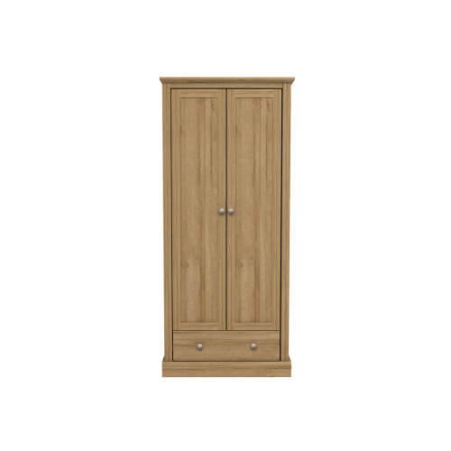 DEVON OAK 2 DOOR WARDROBE ( 2 PACKS )
