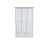 DEVON WHITE 3 DOOR 2 DRAWER WARDROBE ( 2 PACKS ) 1