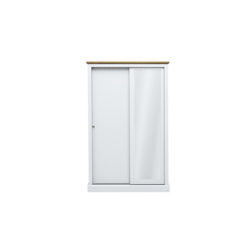 Devon White 2-Door Sliding Wardrobe Timeless Elegance Space-Saving
