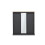 Devon Charcoal 3-Door Sliding Wardrobe - Spacious Elegance 1