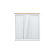 DEVON WHITE 3 DOOR SLIDING WARDROBE ( 3 PACKS )