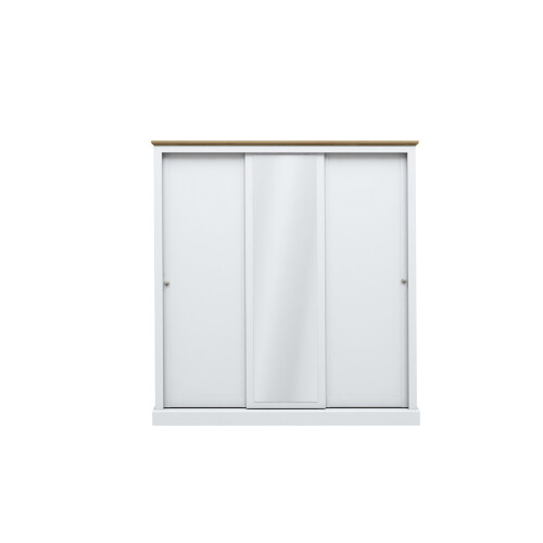DEVON WHITE 3 DOOR SLIDING WARDROBE ( 3 PACKS )