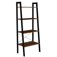 Ealing Shelving Unit - Vintage Chic with Sleek Black Metal Frame
