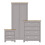 Lancaster 3-Piece Bedroom Set - Classic Grey & Oak Elegance 1