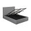 Lucca Plus 4.6 Double Ottoman Bed - Soft Grey Elegance with Storage 1