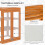 Outsunny Outsunny 3-tier Wood Greenhouse Plant Storage Shelf Garden Cold Frame Grow House 4
