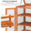 Outsunny Outsunny 3-tier Wood Greenhouse Plant Storage Shelf Garden Cold Frame Grow House 6
