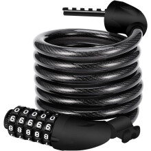 REHKITTZ Bicycle Locker Combination 5 Digit 120cm/12mm Long Cycle Chain Cable Locks High Security for E-Bike Mountain Outdoor Ski Gate Accessories