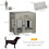 PawHut PawHut Modern Pet Crate End Table w/ Double Doors, Drawer, for Medium Dogs 2