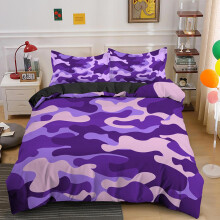 (Style 08, Double(200X200CM/3PCS)) Camouflage Kids Bedding Single Double Duvet Cover