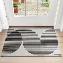 (40 X 60 cm, Jett) Luxury Printed Rugs Large Runner Rug & Door Mats