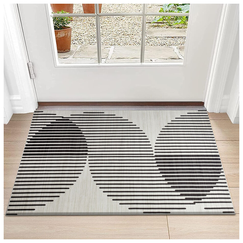 Oxford Homeware (40 X 60 Cm, Jett) Luxury Printed Rugs Large Runner Rug & Door Mats Multicoloured