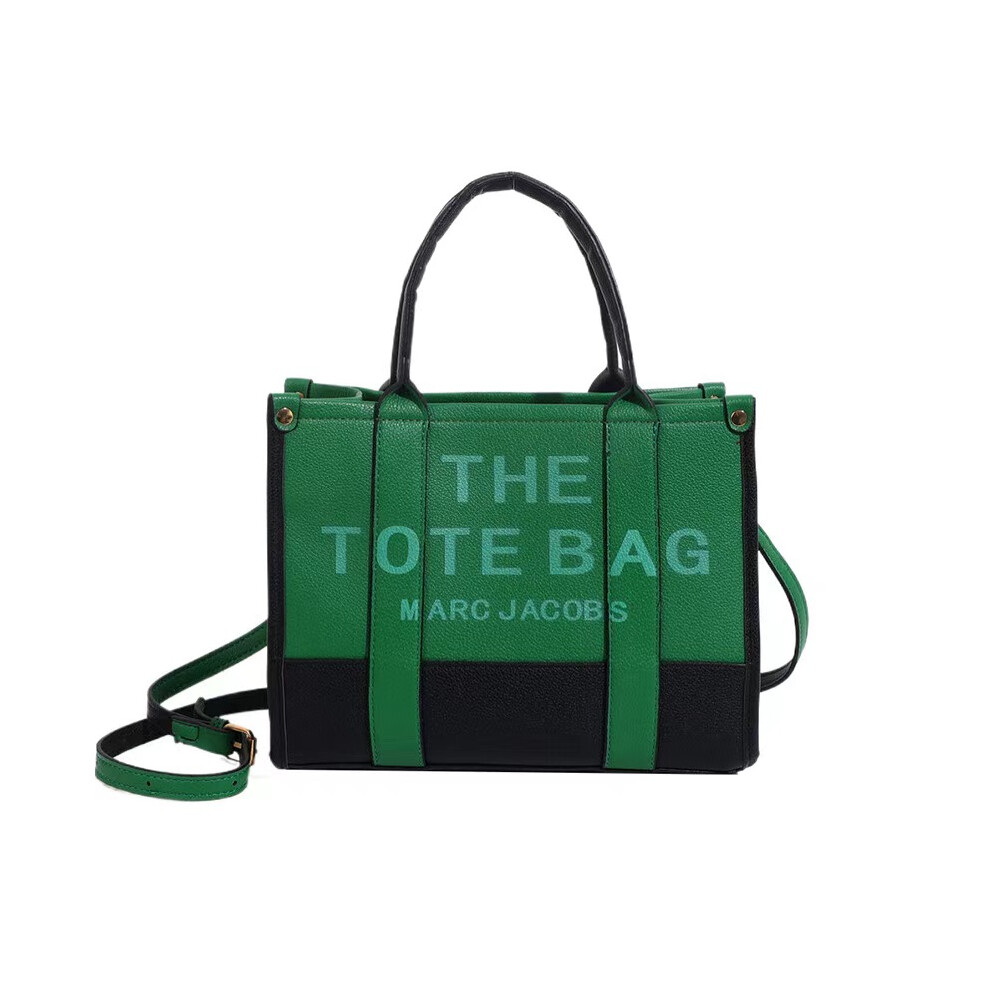 (green) Women's Handbag Designer Vintage Laptop PU Leather One Shoulder Tote Bag Briefcase