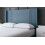 DS Living (Small Double, Blue) Elara Winged Paneled Upholstered Bed with Ottoman 1