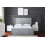 DS Living (Super King, Silver) Elara Winged Paneled Upholstered Bed with Ottoman 3