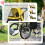 PawHut PawHut 3 Wheel Pet Stroller, for Medium Small Dogs, Foldable Cat Pram - Yellow 6