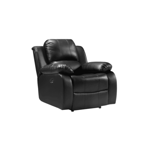 Valencia Black Leather Recliner 3+2+1 Seater Sofa Set 1