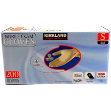 Kirkland Signature Nitrile Exam 200 Multi-Purpose Gloves Small